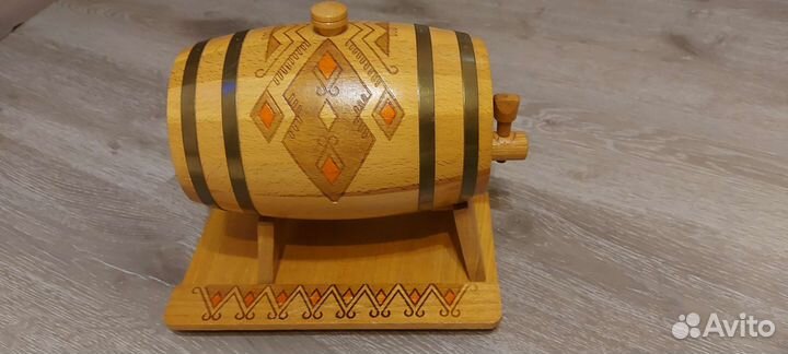 Ретро. Мини Бочка деревянная для вина или коньяка