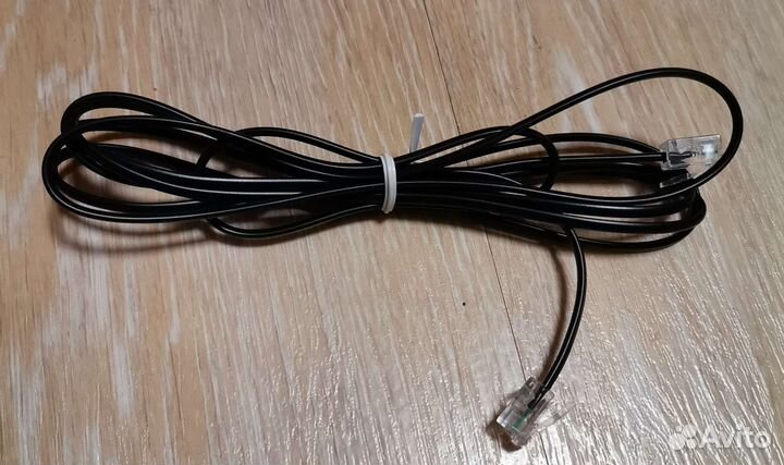 Телефонный провод/кабель, две жилы, с коннекторами