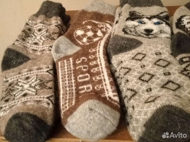 Шерстяные носки, мужские и женские,новые