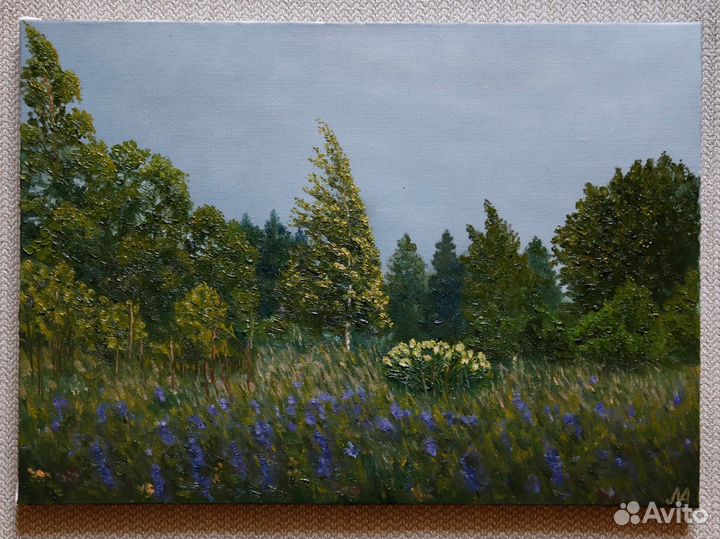 Картина маслом «Лесная опушка»