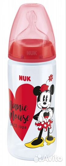 Бутчлочка NUK first choice plus с индикатором t