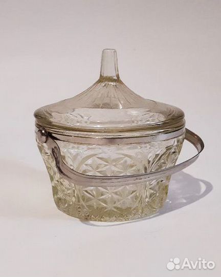 Сахарница стеклянная СССР