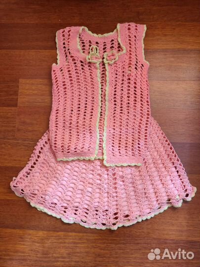 Комплект вязаный крючком