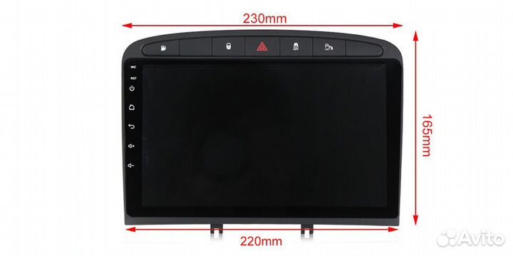 Магнитола Peugeot 308, 408 Android