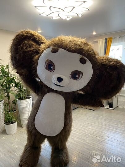 Чебурашка на день рождения и Мишка белая