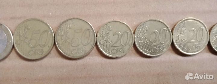 Euro и eurocent коллекция