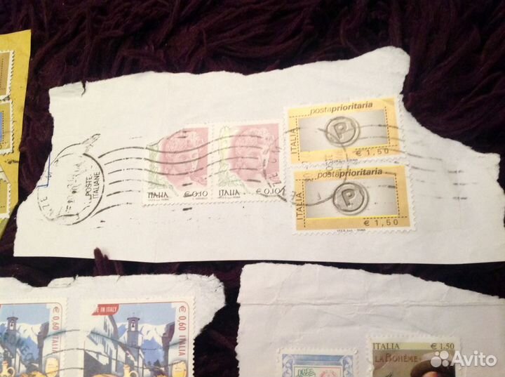 Марки из Италии и США
