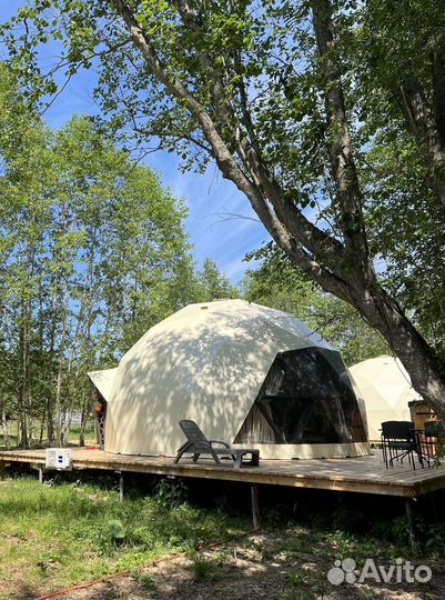 Купольный дом, шатер геокупол тентовый