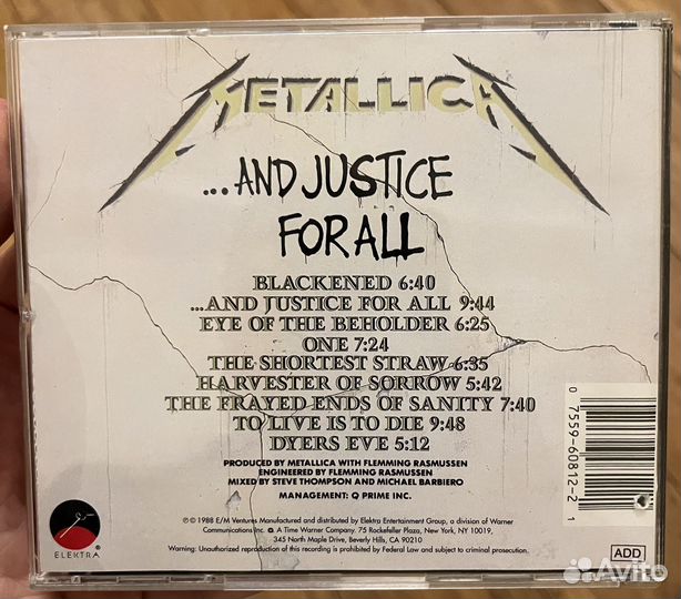 CD metallica. USA. сд