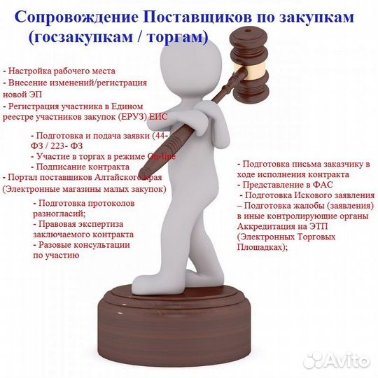 Помощь в Закупках (Госзакупках) 44-фз/223-фз/178фз