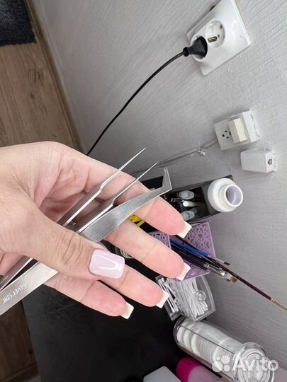 Пинцеты 2 шт для наращивания Silver Star