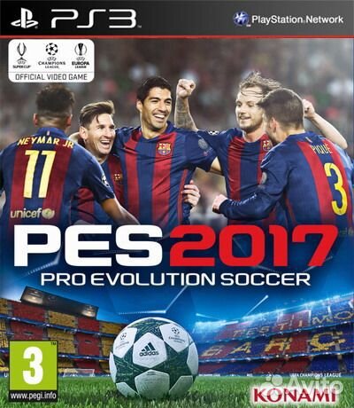 Pro Evolution Soccer 2017 PS3, русские субтитры