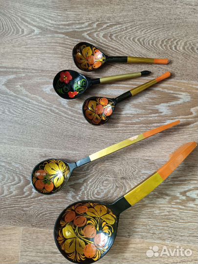 Деревянные ложки, половник новые