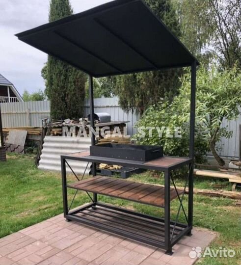 Мангал в стиле лофт