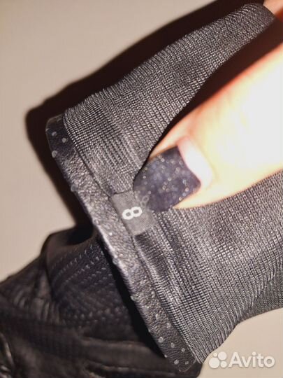 Перчатки длинные кожа 7 р