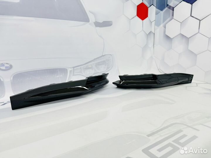 Клыки BMW M4 G82 сухой карбон