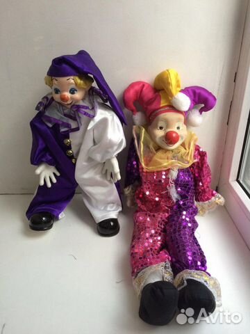 Клоуны фарфоровые