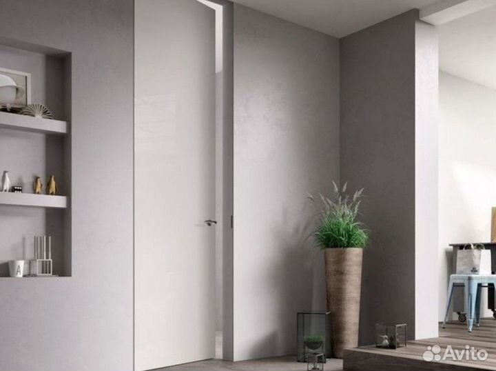 Скрытые двери под отделку