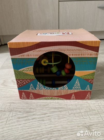 Лабиринт-счеты из натурального дерева