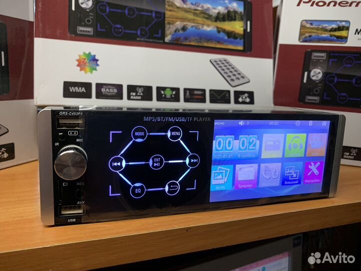 Магнитола 1 din с экраном