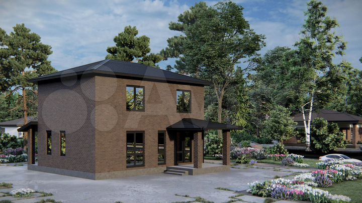 Дом 133 м² на участке 6 сот.