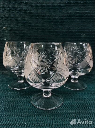 Хрустальные бокалы для коньяка, бренди