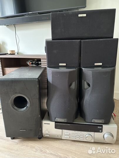 Сабвуфер колонки ресивер Kenwood