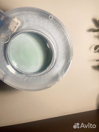 Лампа лупа напольная. Б/у