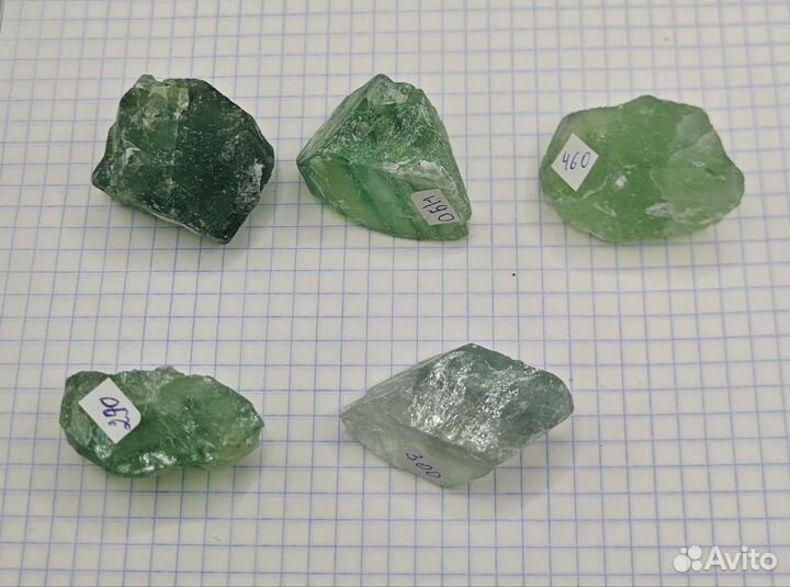 Зелёный флюорит необработанный