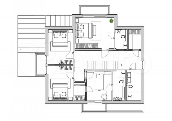 Коттедж 219 м² на участке 6,8 сот.