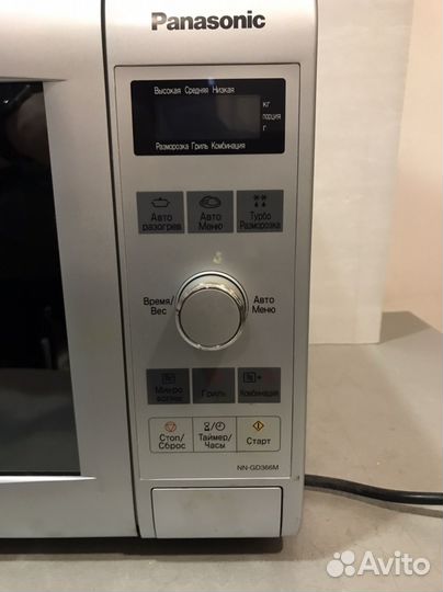 Свч Panasonic по запчастям