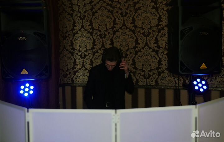 Диджей DJ, Цветомузыка, Дым, Холодные фонтаны