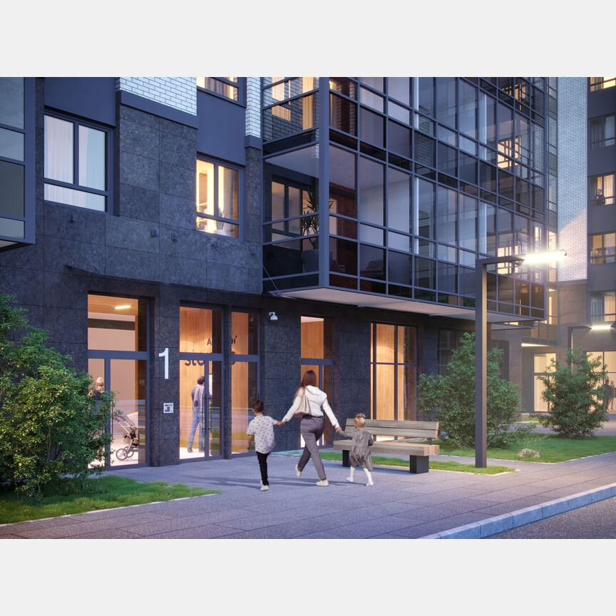 3-к. квартира, 76,9 м², 7/12 эт.