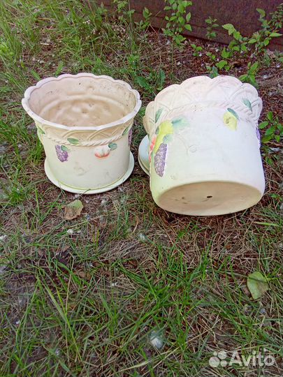 Вазон пластик Горшки керамика новые