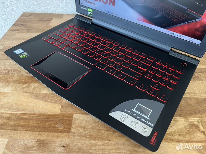 Монстр Legion i7-7700HQ GTX1050Ti SSD EVO 250+1000