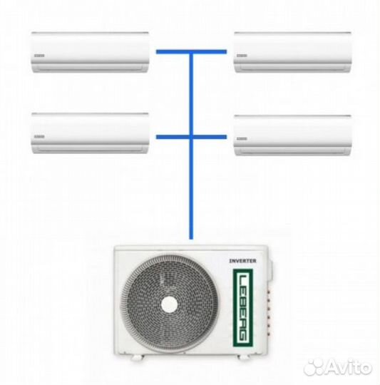 Leberg LUI-4M28BB + LSI-M07WB 4 шт