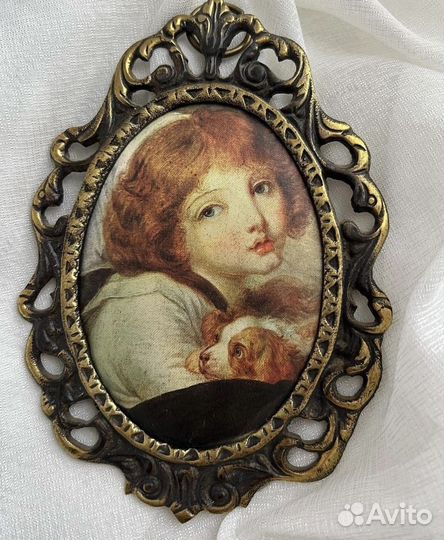 Панно шелкография в бронзе