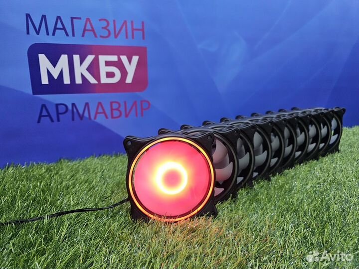 Вентилятор для пк 120 мм argb 5V 3pin + PWM 7 лопа