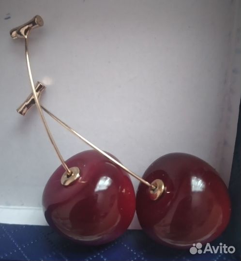 Серьги вишенки