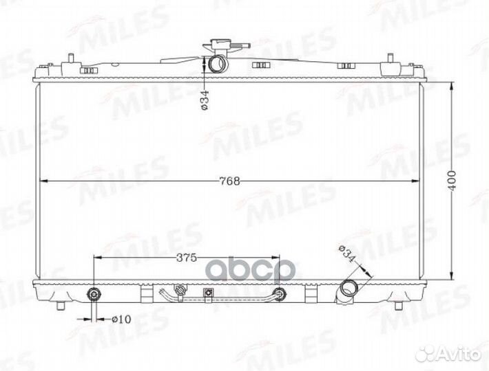 Радиатор (паяный) toyota camry 2.5 A/T 11-16 (N