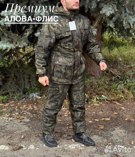 Костюм зимний утепленный для охоты для рыбалки-40