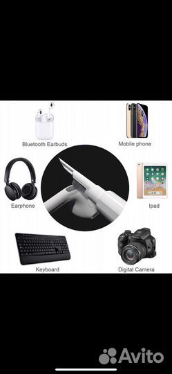 Инструмент для чистки наушников airpods, xiaomi