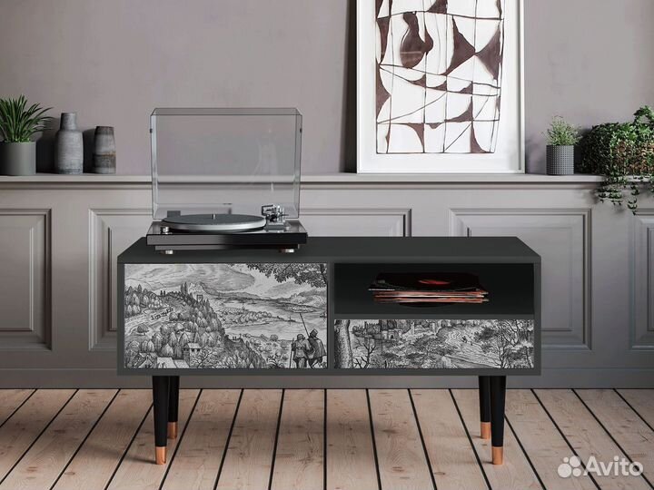 Тв-тумба T3 - Антрацит - Milites Requiescentes