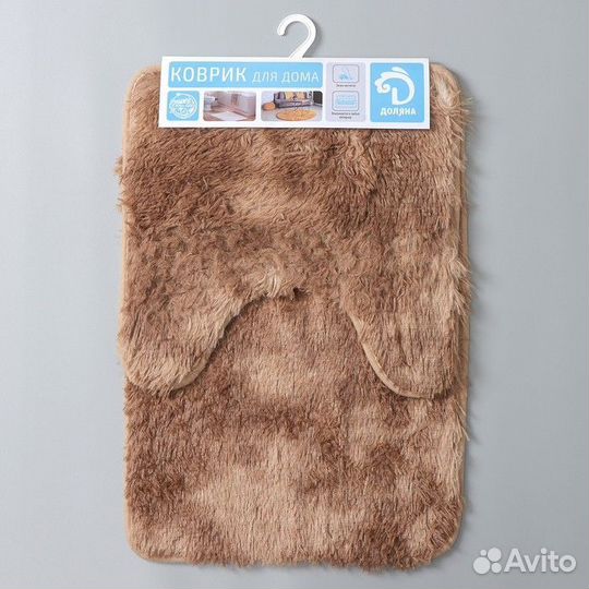 Набор ковриков для ванной и туалета «Пушистик