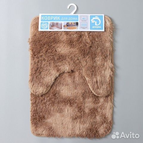 Набор ковриков для ванной и туалета «Пушистик