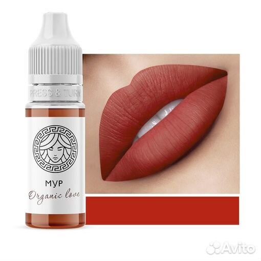 Face Пигменты для губ Organic Love большая палитра