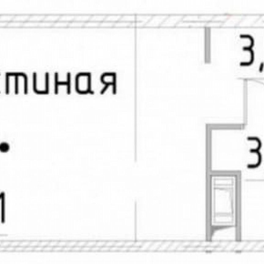 Апартаменты-студия, 23 м², 3/24 эт.