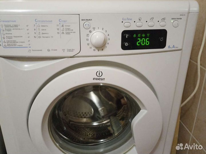Стиральная машина бу indesit 6кг