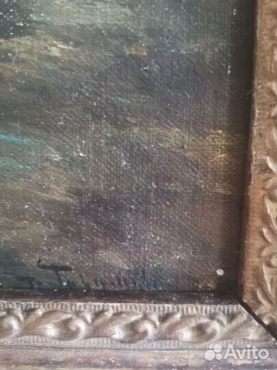 Старинная картина масло