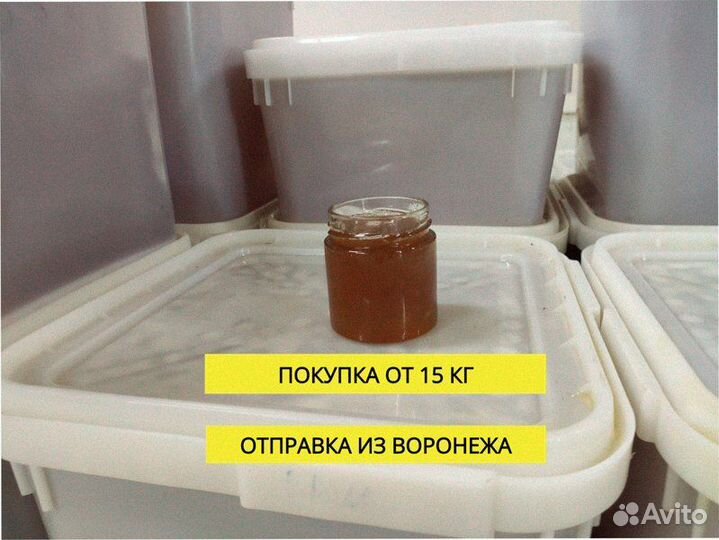 Мед оптом в куботейнерах по 15 кг
